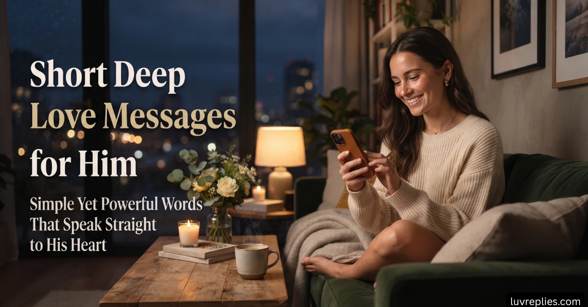 Short Deep Love Messages for Him