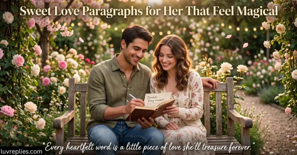 Sweet Love Paragraphs for Her That Feel Magical