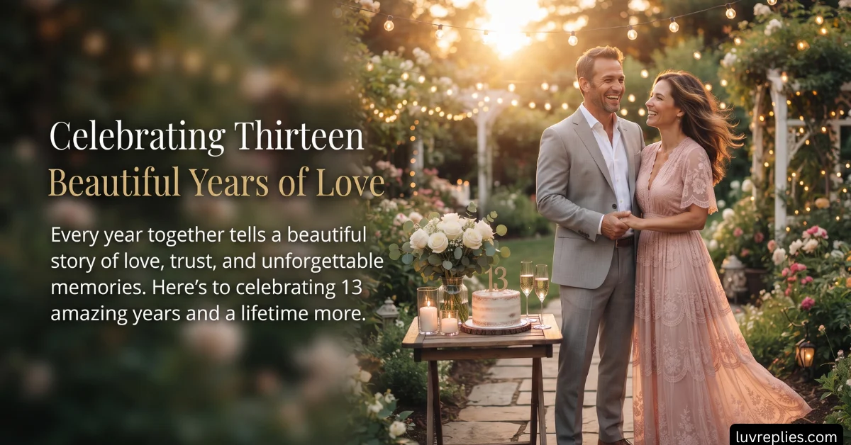 Celebrating Thirteen Beautiful Years of Love