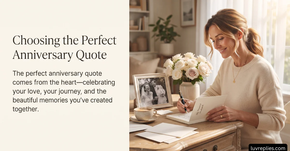 Choosing the Perfect Anniversary Quote