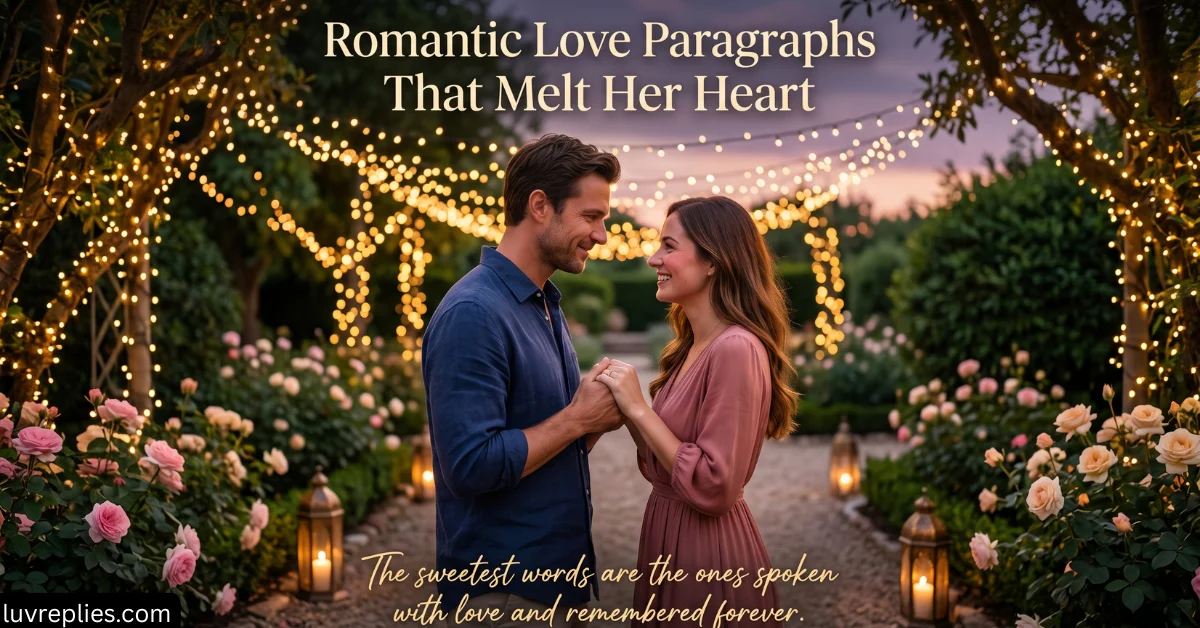 Romantic Love Paragraphs That Melt Her Heart