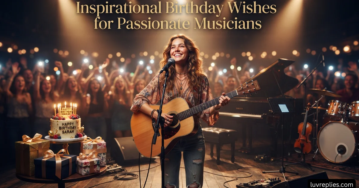 Inspirational Birthday Wishes for Passionate Musicians