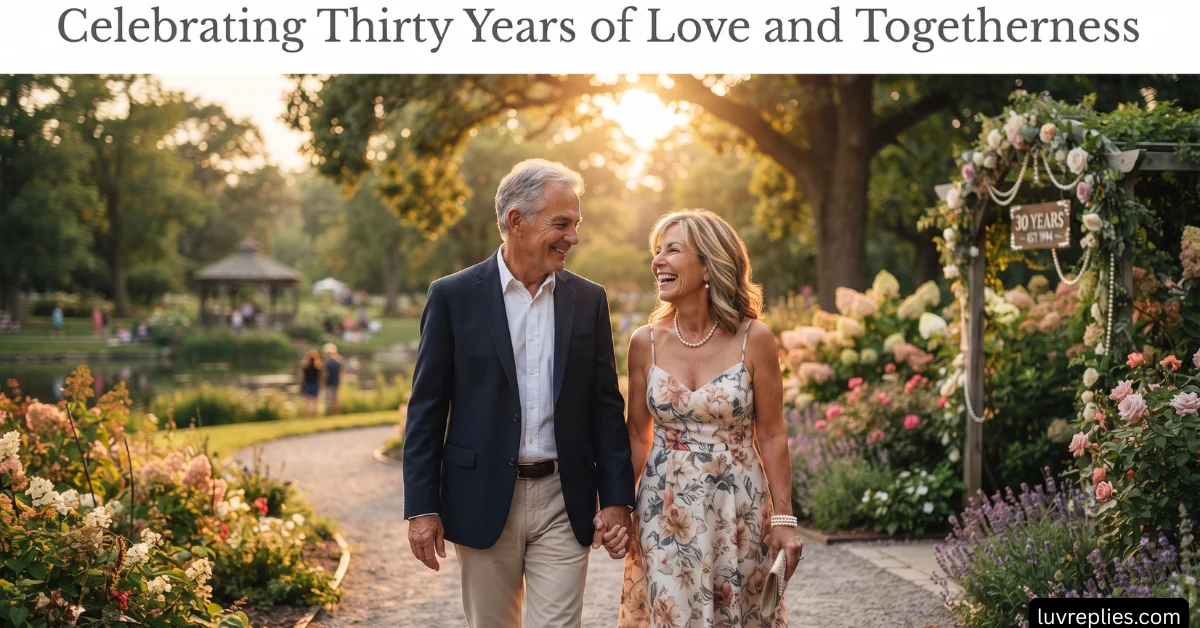 Celebrating Thirty Years of Love and Togetherness