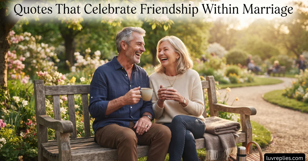 Quotes That Celebrate Friendship Within Marriage