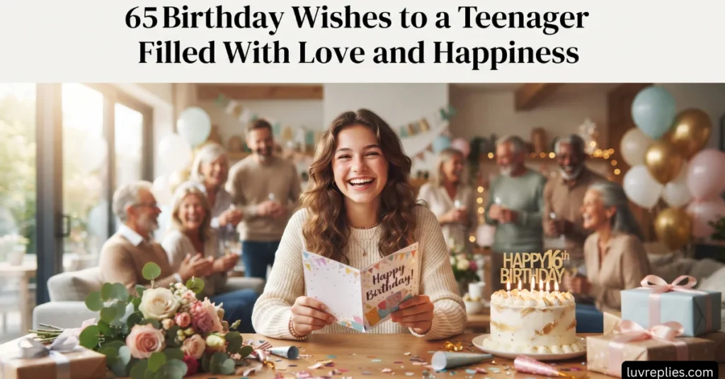 65 Birthday Wishes to a Teenager Filled With Love and Happiness