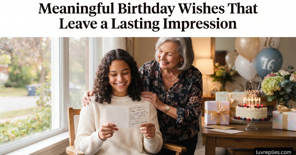 Meaningful Birthday Wishes That Leave a Lasting Impression