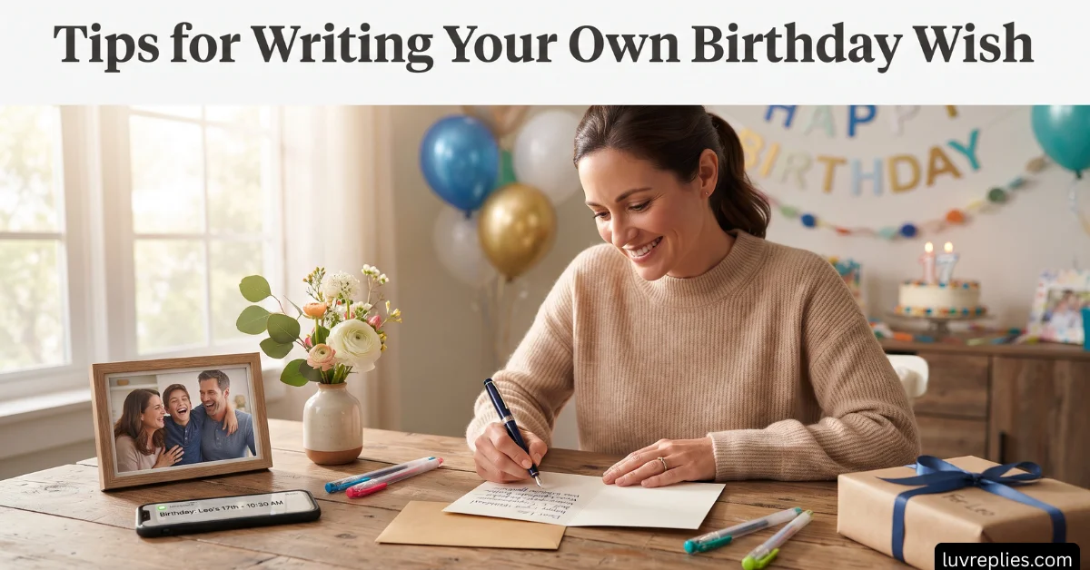 Tips for Writing Your Own Birthday Wish