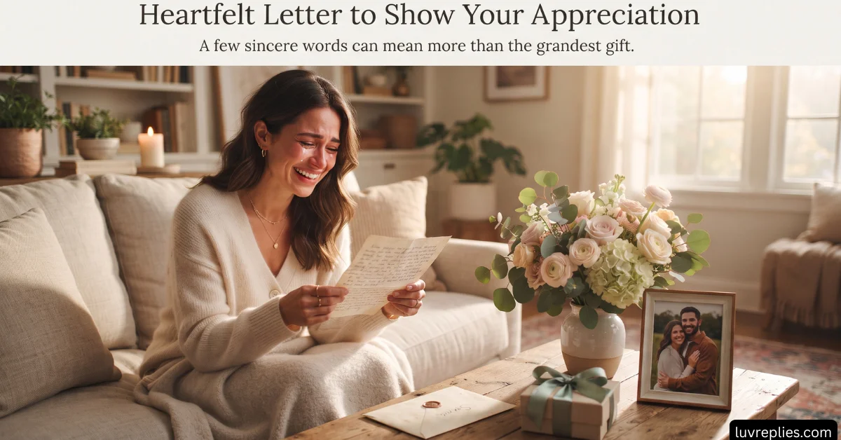 Heartfelt Letter to Show Your Appreciation