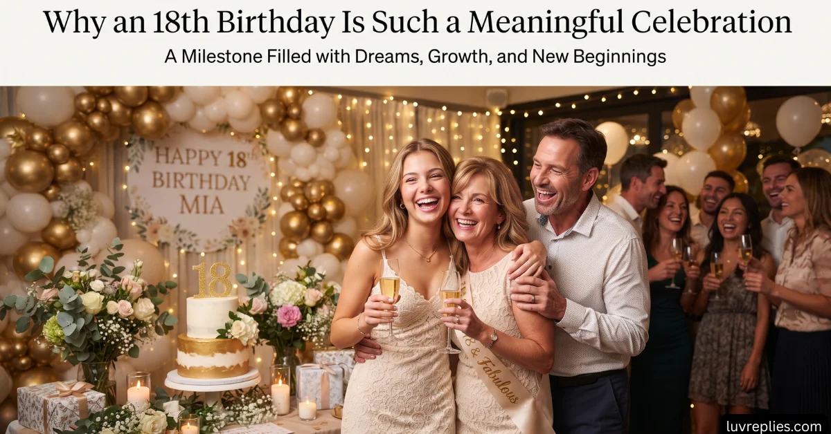 Why an 18th Birthday Is Such a Meaningful Celebration