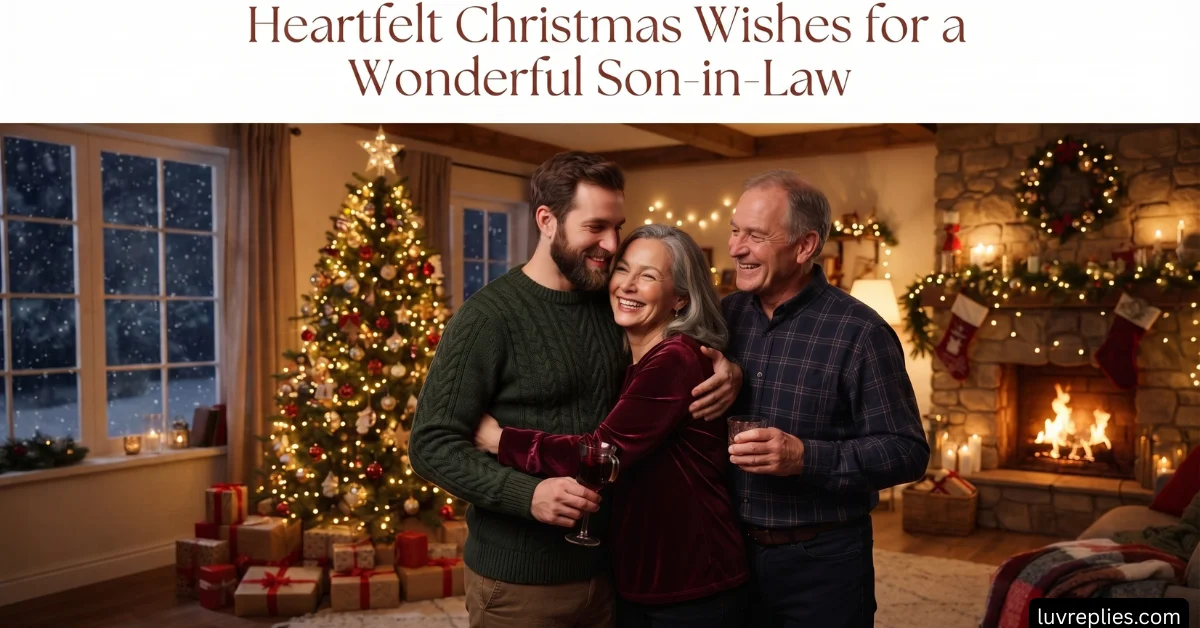 Heartfelt Christmas Wishes for a Wonderful Son-in-Law