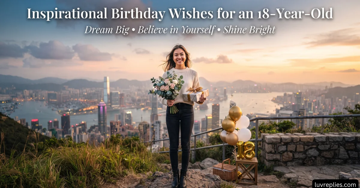 Inspirational Birthday Wishes for an 18-Year-Old