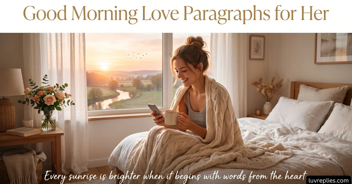 Good Morning Love Paragraphs for Her
