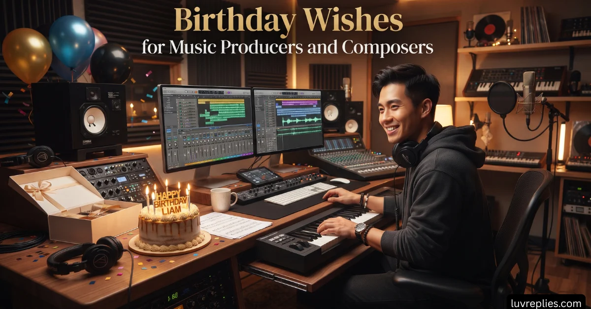 Birthday Wishes for Music Producers and Composers