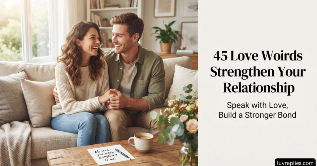 45 Love Words That Strengthen Your Relationship
