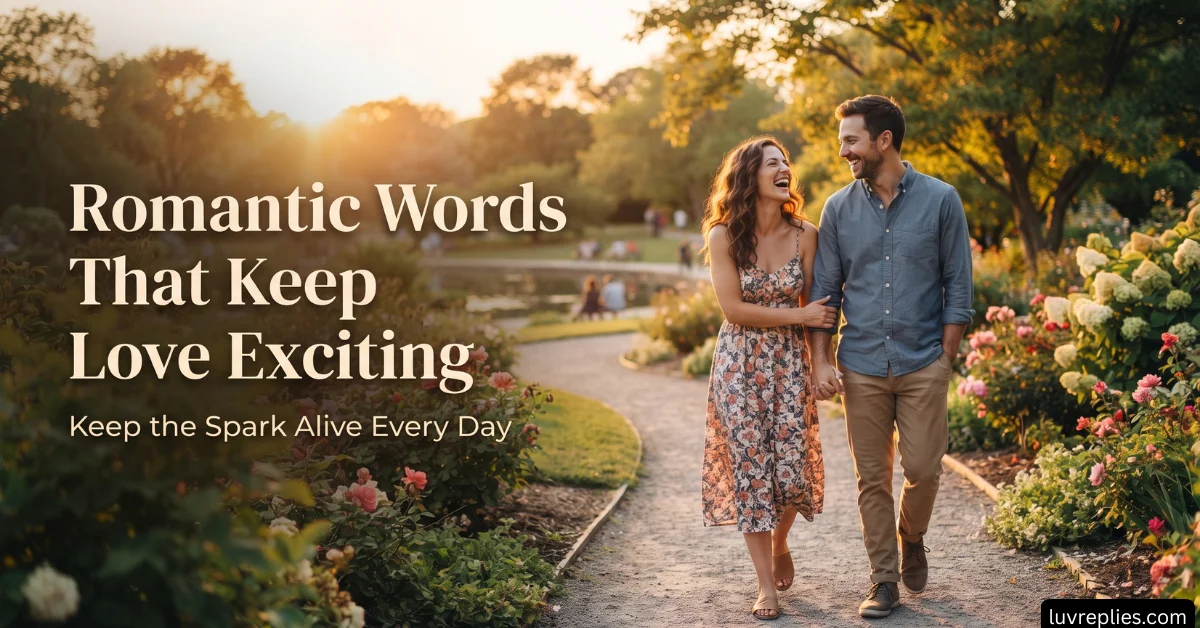 Romantic Words That Keep Love Exciting