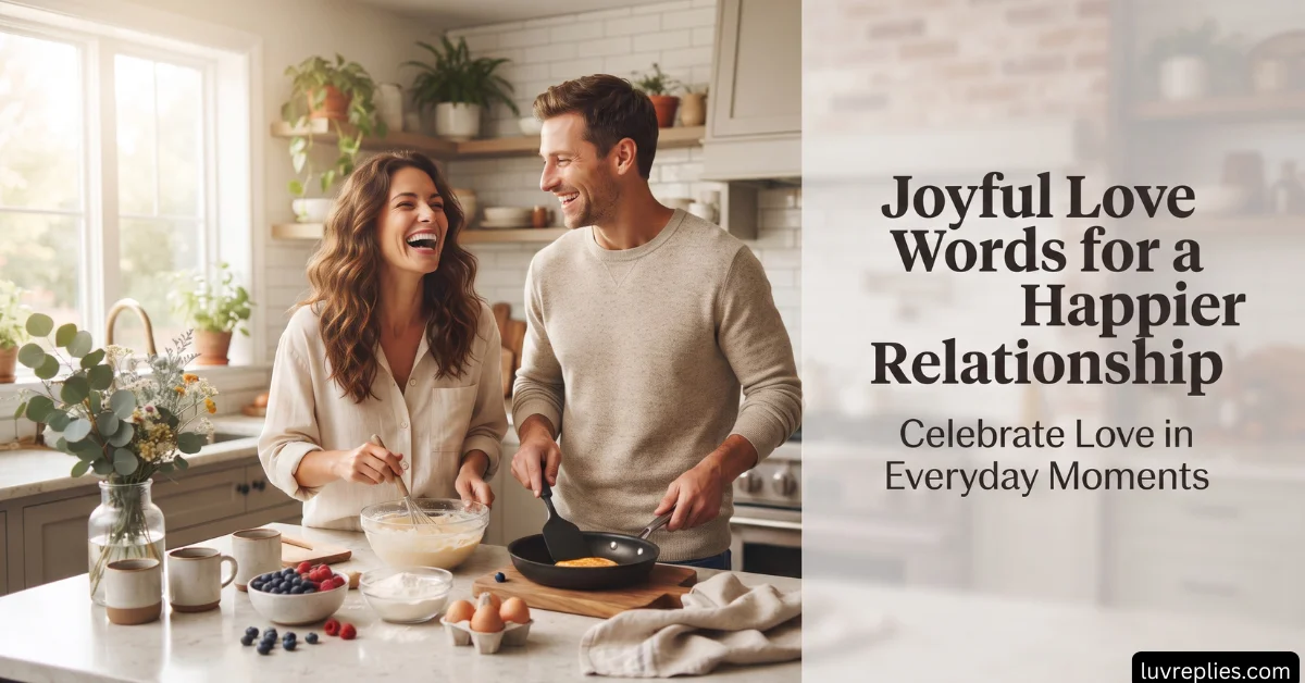 Joyful Love Words That Make Everyday Life More Meaningful