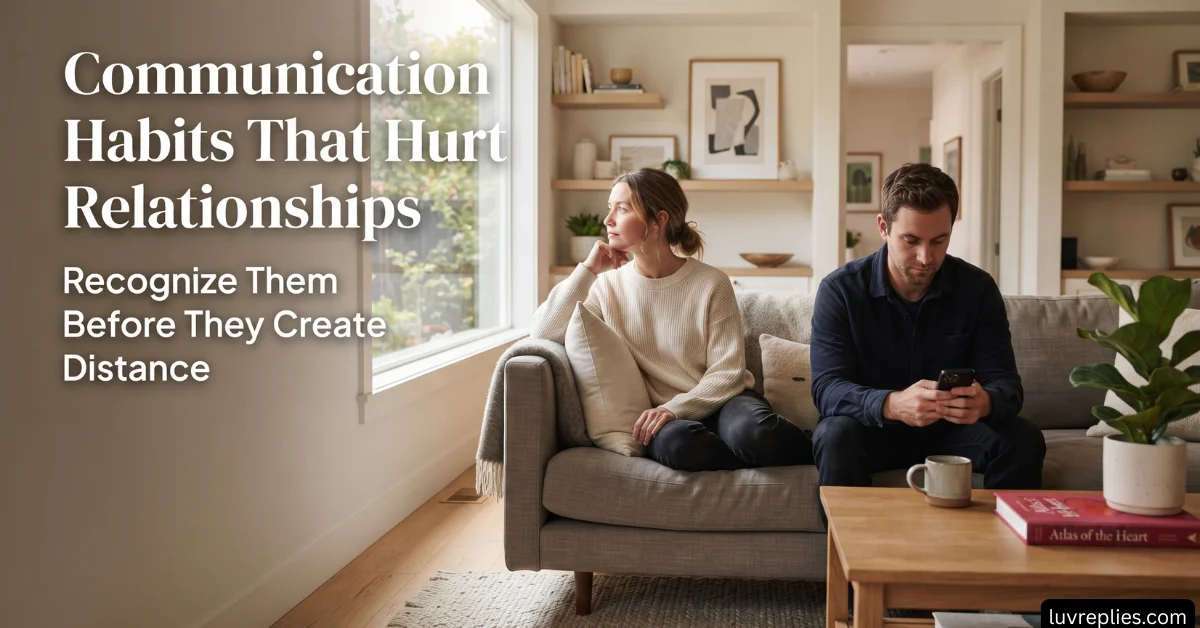 Communication Habits That Quietly Damage Relationships