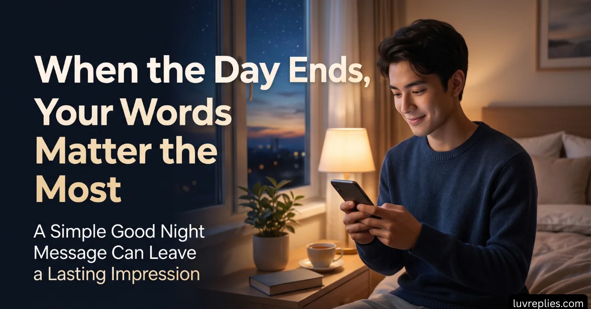 When the Day Ends, Your Words Matter the Most