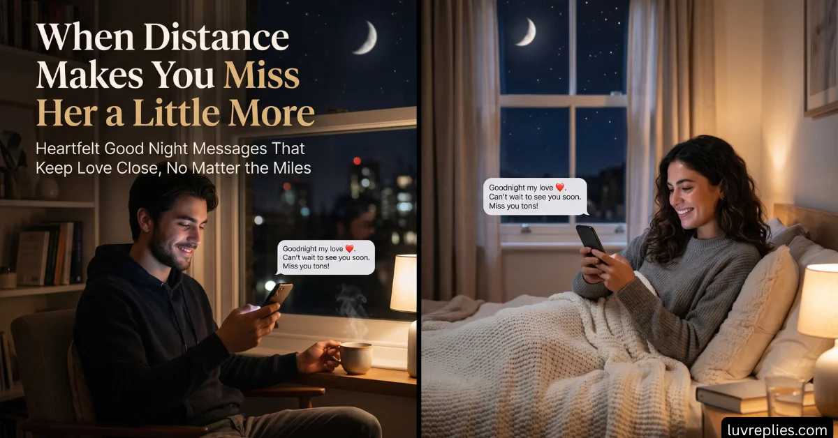 When Distance Makes You Miss Her a Little More