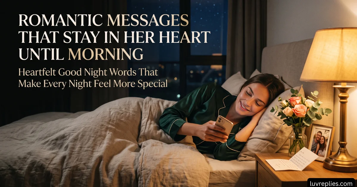 Romantic Messages That Stay in Her Heart Until Morning