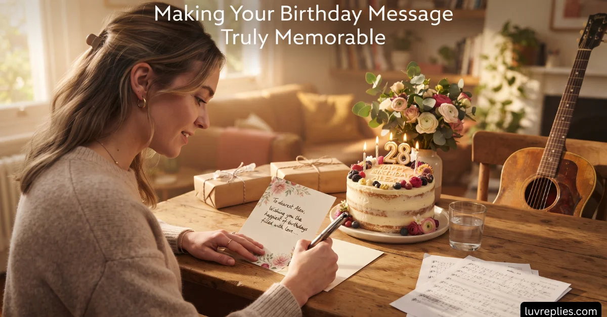 Making Your Birthday Message Truly Memorable