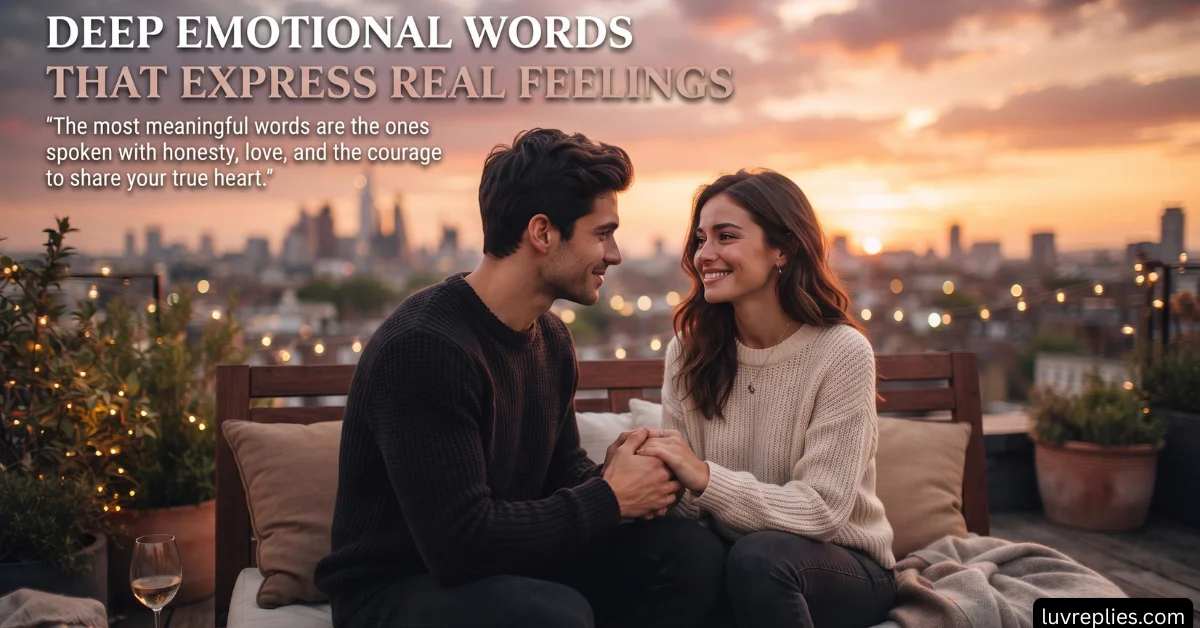 Deep Emotional Words That Express Real Feelings