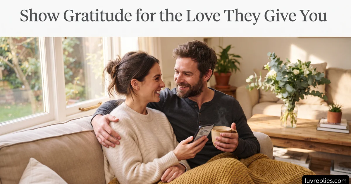 13. Show Gratitude for the Love They Give You