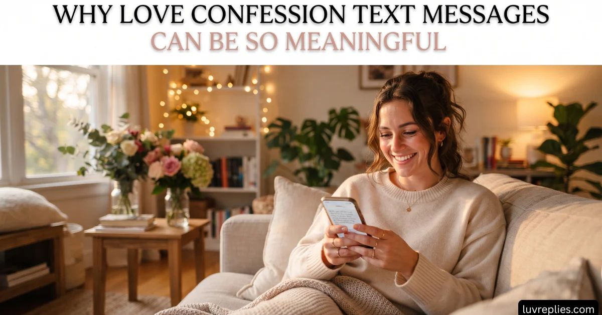 Why Love Confession Text Messages Can Be So Meaningful
