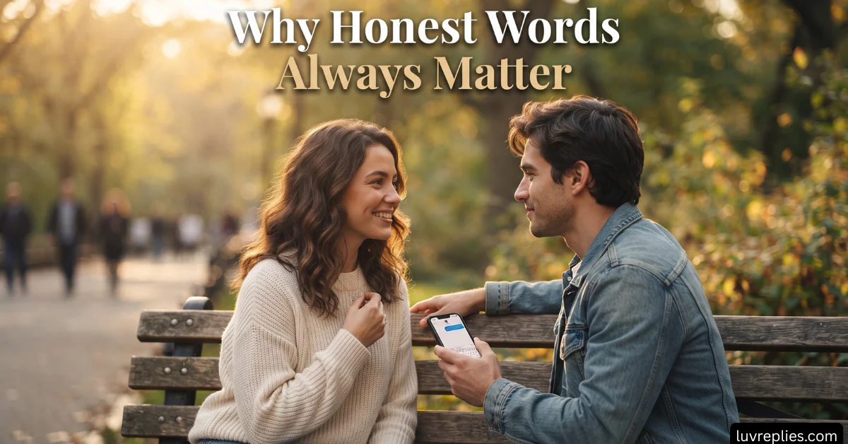 Why Honest Words Always Matter