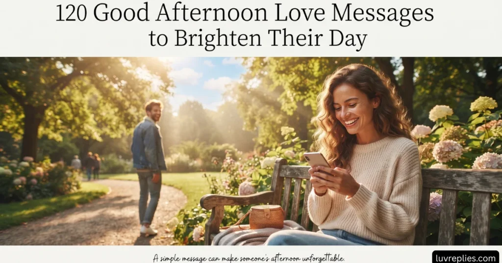 120 Good Afternoon Love Messages to Brighten Their Day