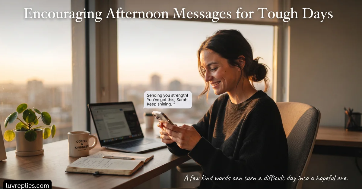 Encouraging Afternoon Messages for Tough Days