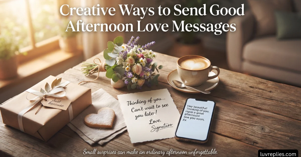 Creative Ways to Send Good Afternoon Love Messages