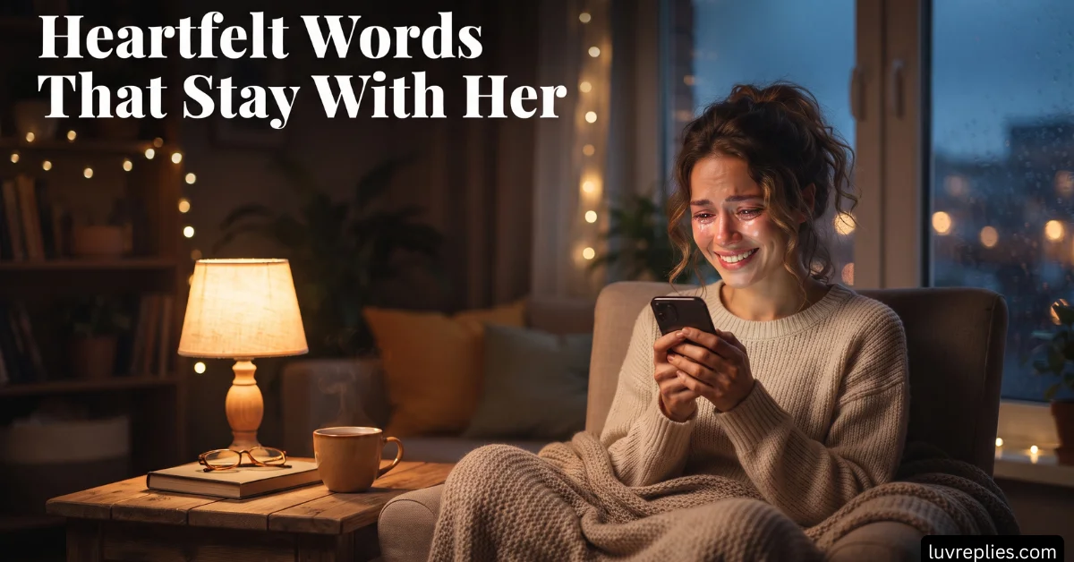 Heartfelt Words That Stay With Her