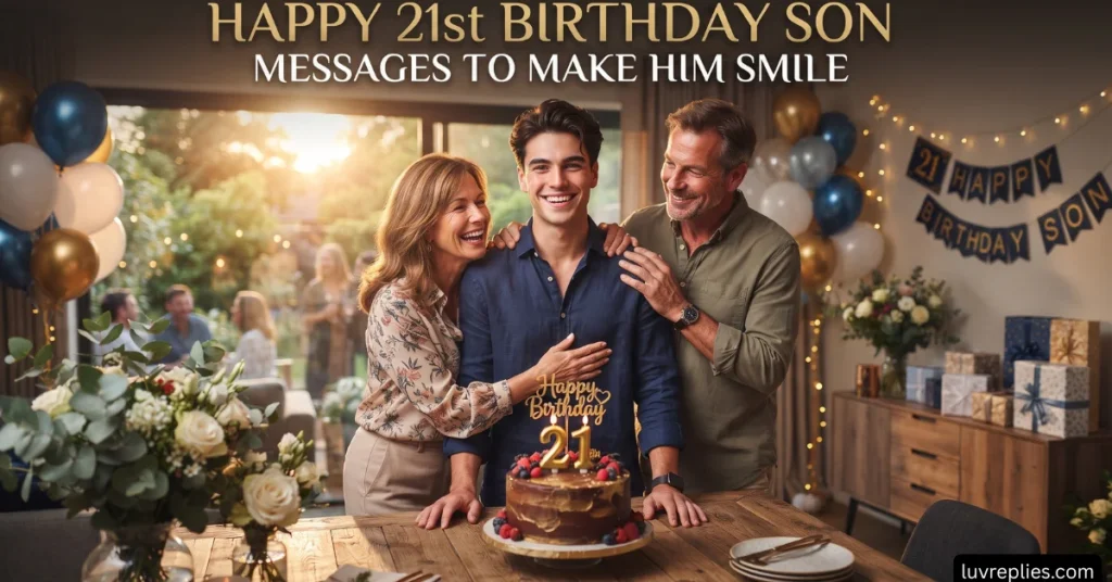Happy 21st Birthday Son Messages to Make Him Smile