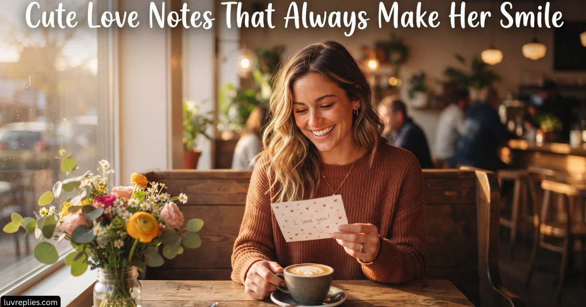 Cute Love Notes That Always Make Her Smile