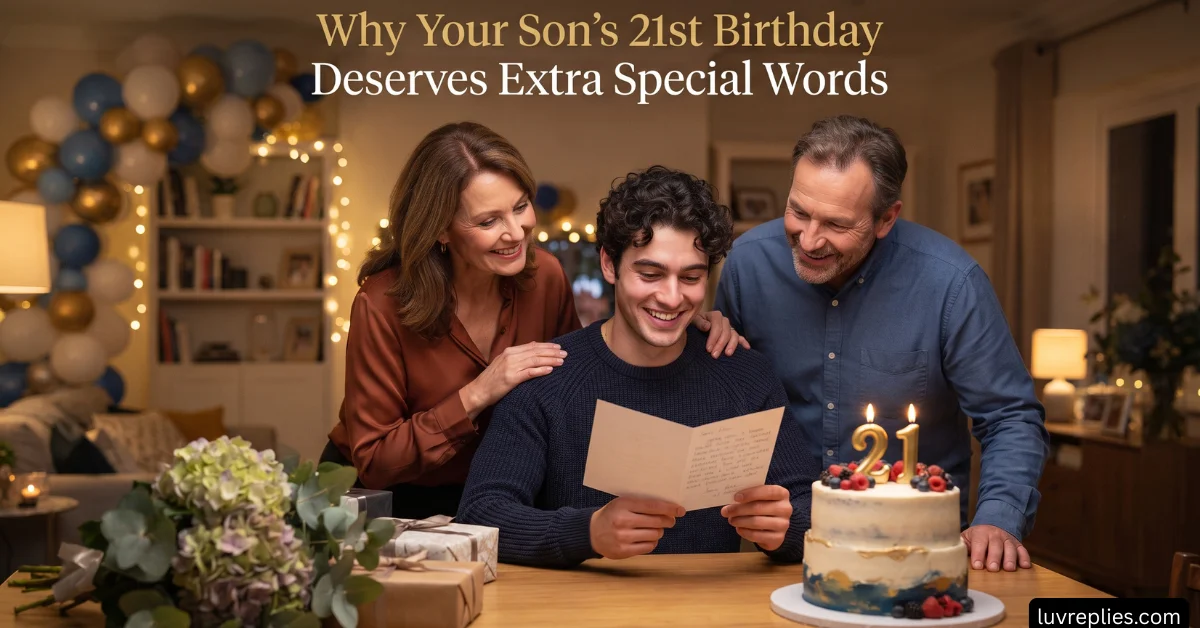 Why Your Son's 21st Birthday Deserves Extra Special Words