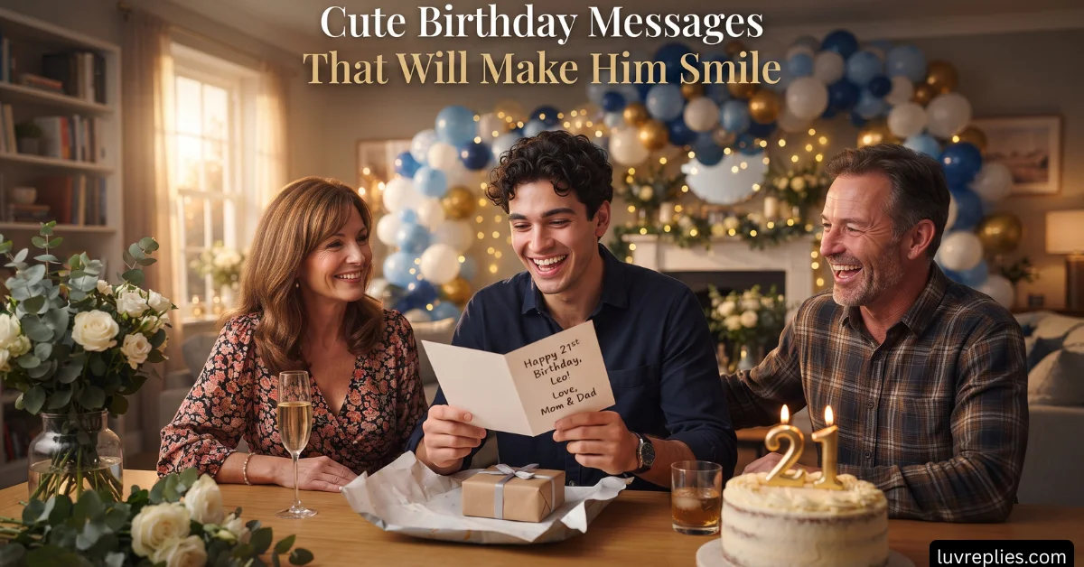 Cute Birthday Messages That Will Make Him Smile