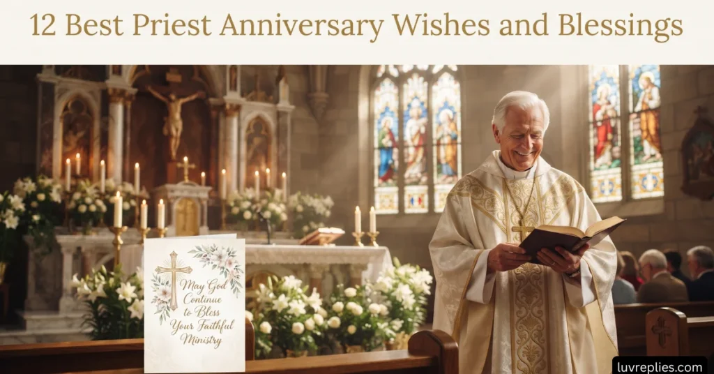 12 Best Priest Anniversary Wishes and Blessings