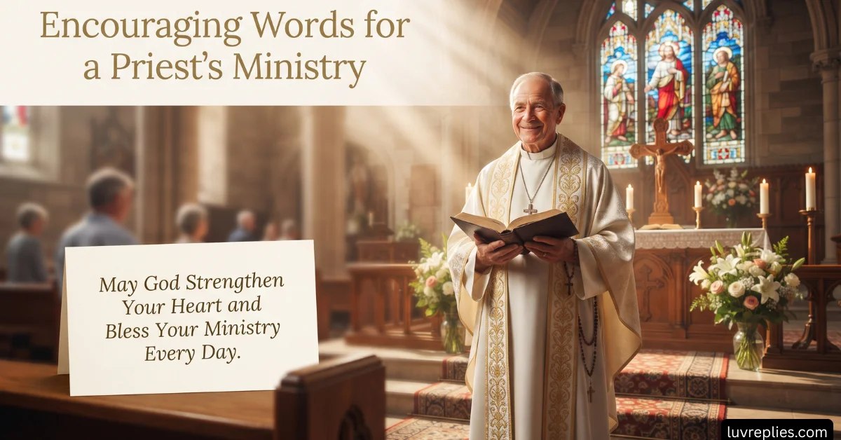 Encouraging Words for a Priest's Ministry