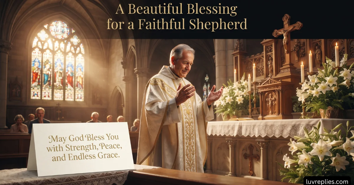 A Beautiful Blessing for a Faithful Shepherd