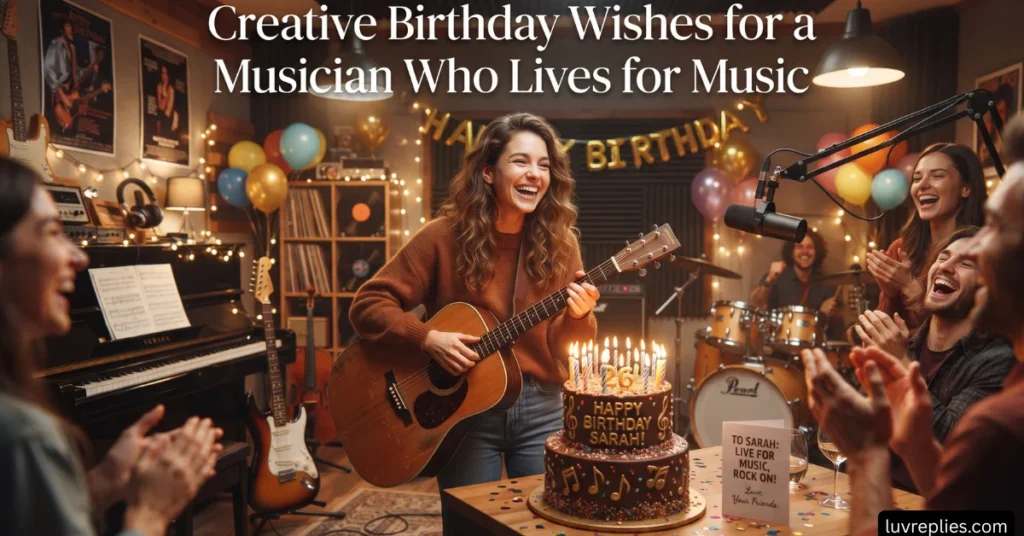 Creative Birthday Wishes for a Musician Who Lives for Music
