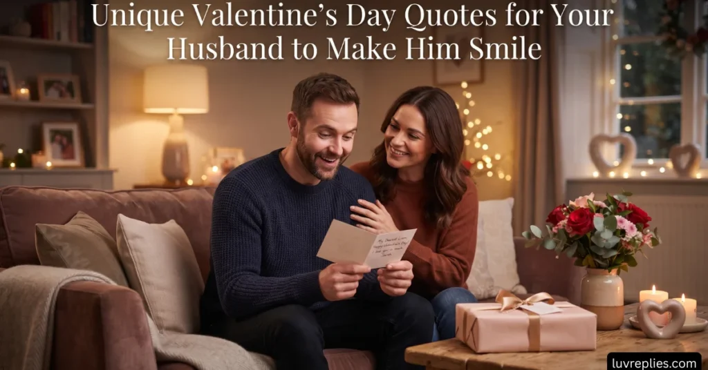 Unique Valentine’s Day Quotes for Your Husband to Make Him Smile