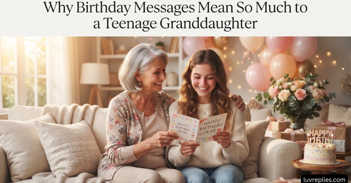 Why Birthday Messages Mean So Much to a Teenage Granddaughter