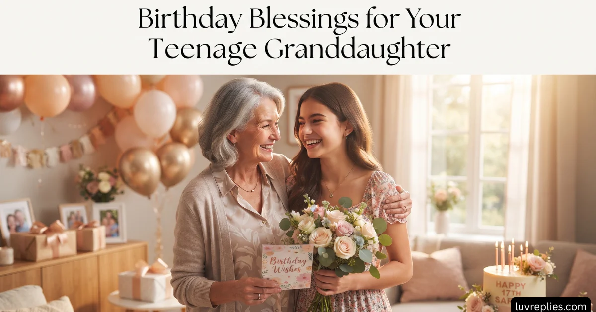 Birthday Blessings for Your Teenage Granddaughter