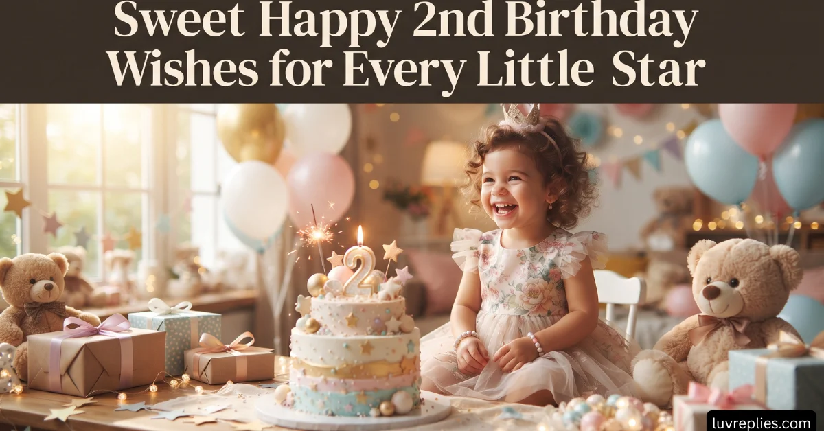 Sweet Happy 2nd Birthday Wishes for Every Little Star