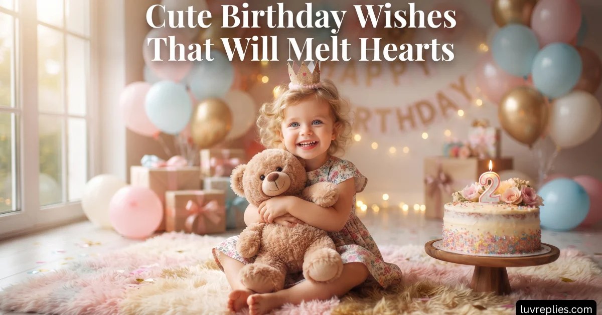 Cute Birthday Wishes That Will Melt Hearts
