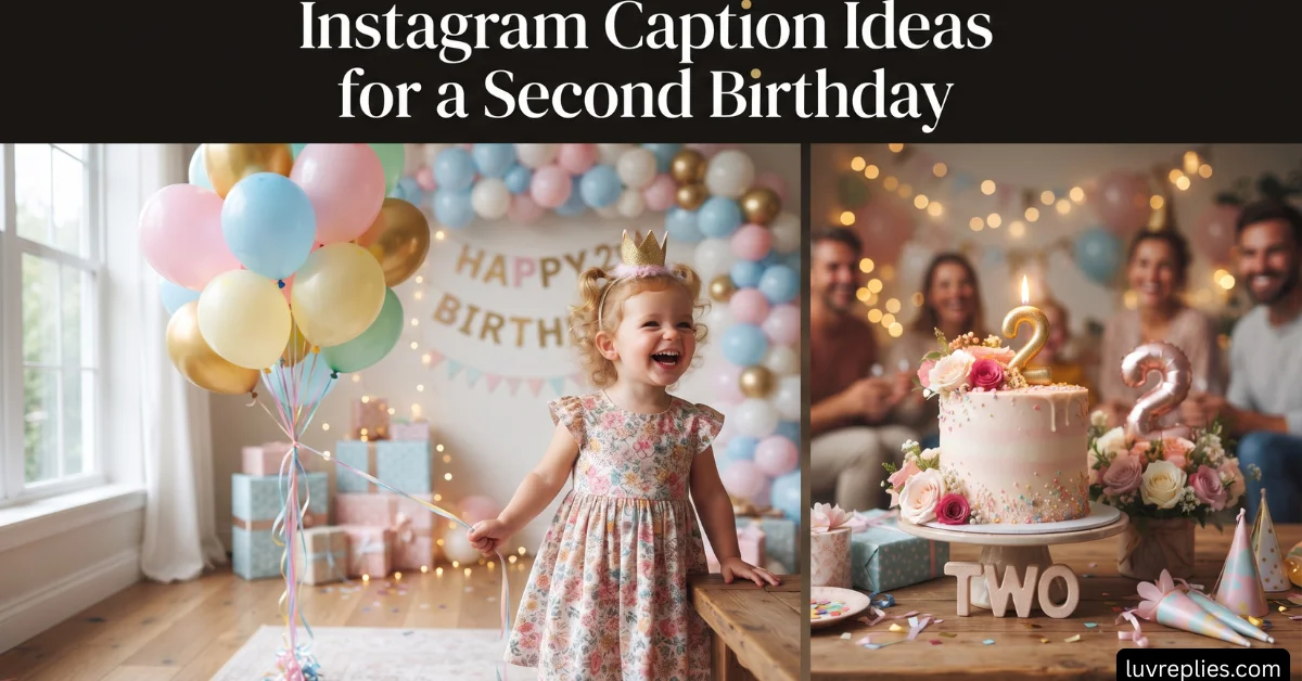 Instagram Caption Ideas for a Second Birthday