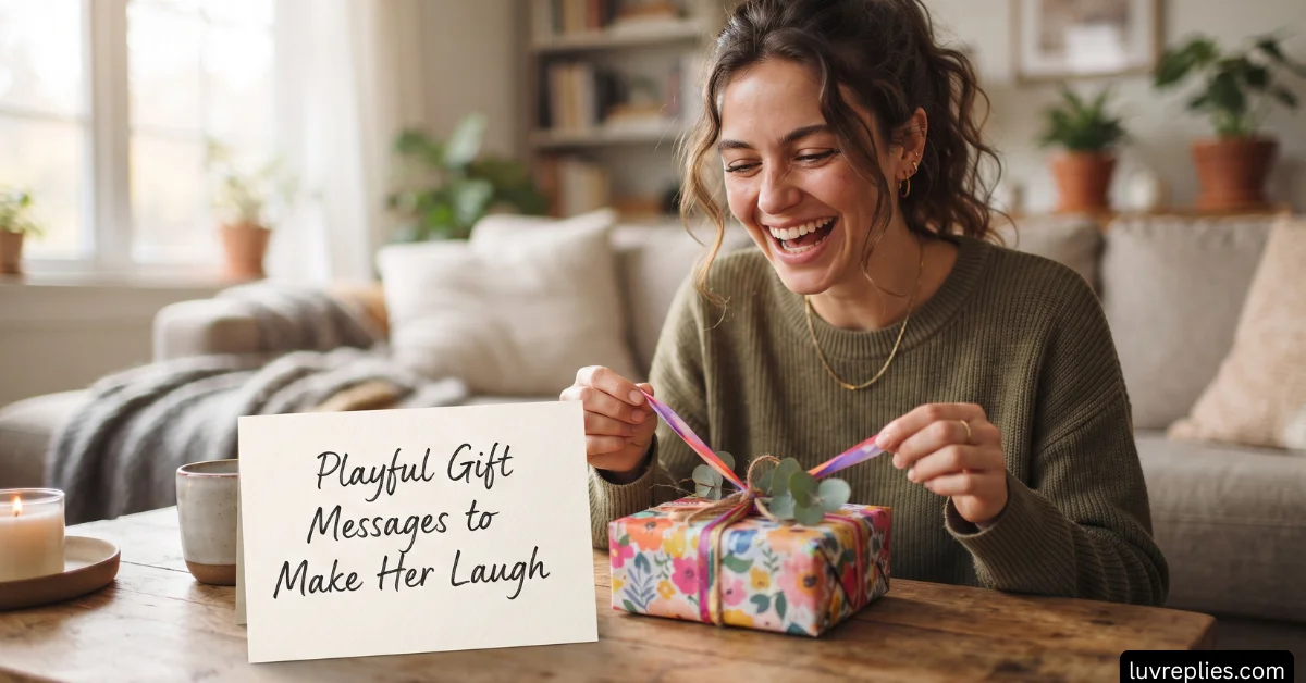 Playful Gift Messages to Make Her Laugh