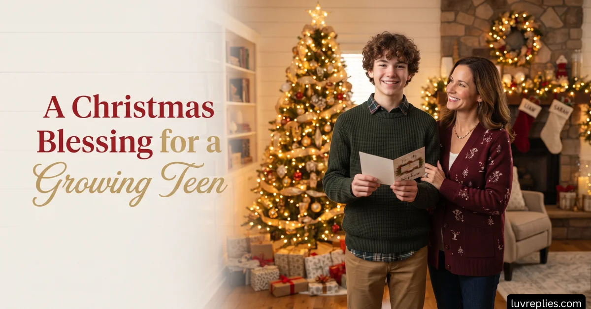 A Christmas Blessing for a Growing Teen