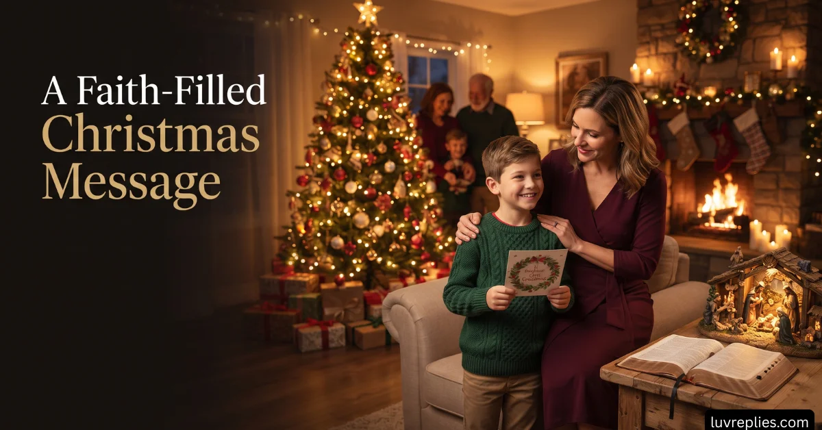 A Faith-Filled Christmas Message
